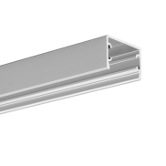 KLUS Glaza-ll - ledprofiel - 2,62 x 1,62 cm - geanodiseerd zilver