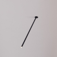 Nova Luce Stilvi - plafondlamp - Ø 5 x 64 cm - 4W LED incl. - zandzwart