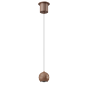 Artdelight Miami - hanglamp - Ø 10 x 218 cm - 10,8W dimbare LED incl. - brons geborsteld