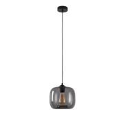 Artdelight Preston - hanglamp - Ø 24 x 178 cm - gerookt