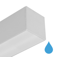 Lichtkoning Line - plafondlamp - 5,3 x 5,3 cm profiel - 28,8W LED per meter - alu - IP65 ledstrip en driver