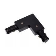 Lucide Track L-koppelstuk links - 1-fase Railsysteem - 230V - zwart