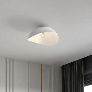 Nova Luce Opsi - plafondlamp - Ø 50 x 24 cm - zandwit