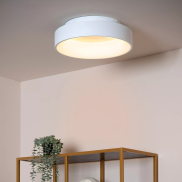 Lucide Mirage - plafondlamp - Ø 38 x 11,5 cm - 22W dimbare LED incl. - wit