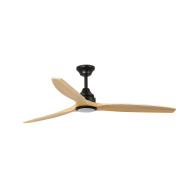 Faro Alo L - plafondventilator met licht - Ø 152 cm - mat zwart en den