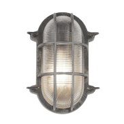 Searchlight Bulkhead - buiten plafond/wandlamp - 16 x 25 cm - IP44 - zwart zilver