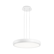 Nova Luce Gap - hanglamp - Ø 51 x 120 cm - 50W LED incl. - wit