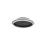 Nova Luce Willow - plafondlamp - Ø 45 x 6 cm - 38W LED incl. - zandzwart