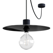 Creative Cables Elegant - hanglamp - Ø 40 x 514,8 cm - IP65 - zwart