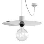 Creative Cables Elegant - hanglamp - Ø 40 x 514,8 cm - IP65 - wit