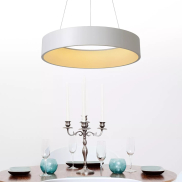 Lucide Talowe Led - hanglamp - Ø 60 x 142 cm - 39W dimbare LED incl. - wit
