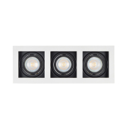 Projectlight Bloq 3 - inbouwspot - 270 x 100 mm, 250 x 92 mm inbouwmaat - wit en zwart