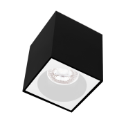 Century Italia Essenza Cube - opbouwspot 1L - 9,6 x 9,6 x 10,2 cm - wit en zwart
