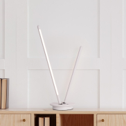 Nova Luce Intec - tafellamp - Ø 15 x 50 cm - 8W dimbare LED incl. - zandwit