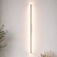 Nova Luce Doul - buiten wandverlichting - 5,3 x 121 x 6 cm - 20W LED incl. - IP65 - zandwit