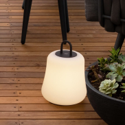 Nova Luce Jigra - draagbare oplaadbare lichtbron - Ø 16 x 22 cm - 2W dimbare LED incl. - IP54 - donker antraciet