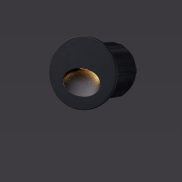 Nova Luce Circe - inbouw wandverlichting - Ø 7 x 6,5 cm - 3W LED incl. - IP54 - donker antraciet