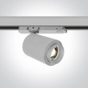 ONE Light COB Zoomable Cylinder - rail spot - Ø 7,5 x 12 cm - 20W LED incl. - wit - warm witte lichtkleur