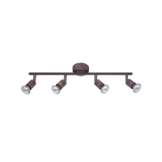 Nova Luce Base - opbouwspot 4L - 51 x 8 x 10,9 cm - roest