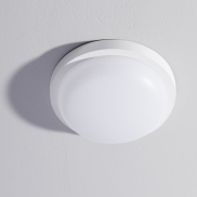 Nova Luce Reo - buiten plafondverlichting - Ø 23,5 x 7,5 cm - 19W LED incl. - IP65 - zandwit