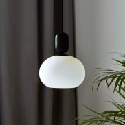 Nordlux Notti - hanglamp - Ø 20 x 223,8 cm - zwart en mokka
