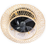 ETH Fan No. 8 - plafondventilator met afstandsbediening - Ø 50 x 22 cm - lichtbruin