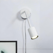 Nordlux Explore Flex - wandlamp met flexibele leesarm - Ø 5,5 x 8 x 35,5 cm - wit