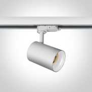 ONE Light Dark Light GU10 Track Spot Range - rail spot - Ø 6,8 x 10 cm - wit