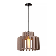 Lucide Rollo - hanglamp - Ø 40 x 150 cm - taupe