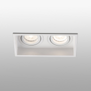 Faro Hyde - inbouwspot - 171 x 89 mm, 165 x 83 mm inbouwmaat - mat wit