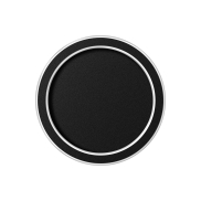 ETH Loïs - plafondlamp - Ø 23 x 5 cm - 3 stappen dimbaar - 15W LED incl. - IP44 -  zwart