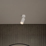Nova Luce Mao - opbouwspot - Ø 5,5 x 17 cm - IP44 - zandwit