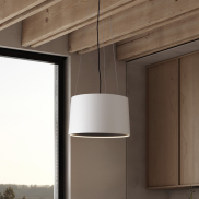 Nova Luce Atil - hanglamp - Ø 35 x 210 cm - 24W LED incl. - zandwit en zwart
