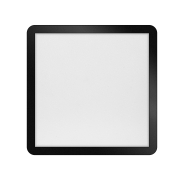 ETH Anne Square - plafondlamp - 40 x 2,7 x 40 cm - 3 stappen dimbaar - 24W LED incl. - IP44 - zwart