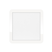 ETH Anne Square - plafondlamp - 30 x 2,7 x 30 cm - 3 stappen dimbaar - 18W LED incl. - IP44 - wit