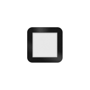 ETH Anne Square - plafondlamp - 17 x 2,7 x 17 cm - 3 stappen dimbaar - 10W LED incl. - IP44 - zwart