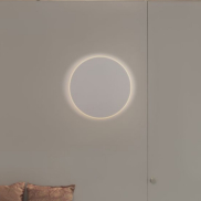 Nova Luce Nevo - wandlamp - Ø 30 x 3,9 cm - 20,5W LED incl. - zandwit