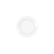ETH Anne Round - plafondlamp - Ø 17 x 2,7 cm - 3 stappen dimbaar - 10W LED incl. - IP44 - wit