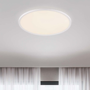 Nova Luce Aoton - plafondlamp - Ø 60 x 5 cm - 55W dimbare LED incl. - zandwit