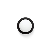 Faro May - plafondlamp - Ø 12 x 8 cm - 4W LED incl. - IP44 - zwart