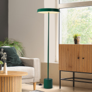 Nova Luce Vetro - vloerlamp - Ø 40 x 136 cm - 33W  LED incl. - mat groen