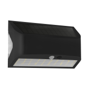 Century Italia Arcadia Max - buiten wandlamp op zonne-energie met sensor - 18 x 6,2 x 11,3 cm - 6W LED incl. - IP65 - zwart