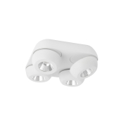 Nova Luce Gon - opbouwspot 4L - 25 x 25 x 9 cm - 4 x 5W LED incl. - zandwit