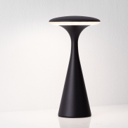 Nova Luce Grigio - oplaadbare tafellamp buiten - Ø 10,1 x 19,7 cm - IP54 - zandzwart