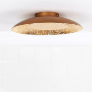 Lucide Foskal - plafondverlichting - Ø 34,5 x 7,3 cm - 12W LED incl. - messing