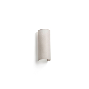 Faro Otton long & round - wandlamp - 12,5 x 14,8 x 37 cm - lichte jute