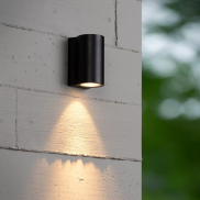 Lucide Akra - buiten wandverlichting - 5,5 x 6,5 x 10 cm -  8W LED incl. - IP54 - zwart