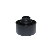 Artdelight Rosario - lamphouder voor PL 202 - Ø10,5 x 9,5 cm - zwart