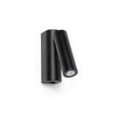 Faro Rob - wandlamp - 3,5 x 15,5 x 11 cm - 3W LED incl. - zwart