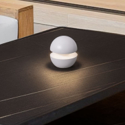Nova Luce Puk - draagbare oplaadbare lichtbron - Ø 10 x 11,4 cm - 2W dimbare LED incl. - IP54 - zandwit